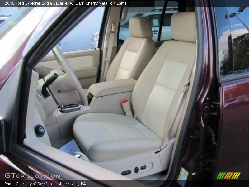 Dark Cherry Metallic / Camel 2008 Ford Explorer Eddie Bauer 4x4
