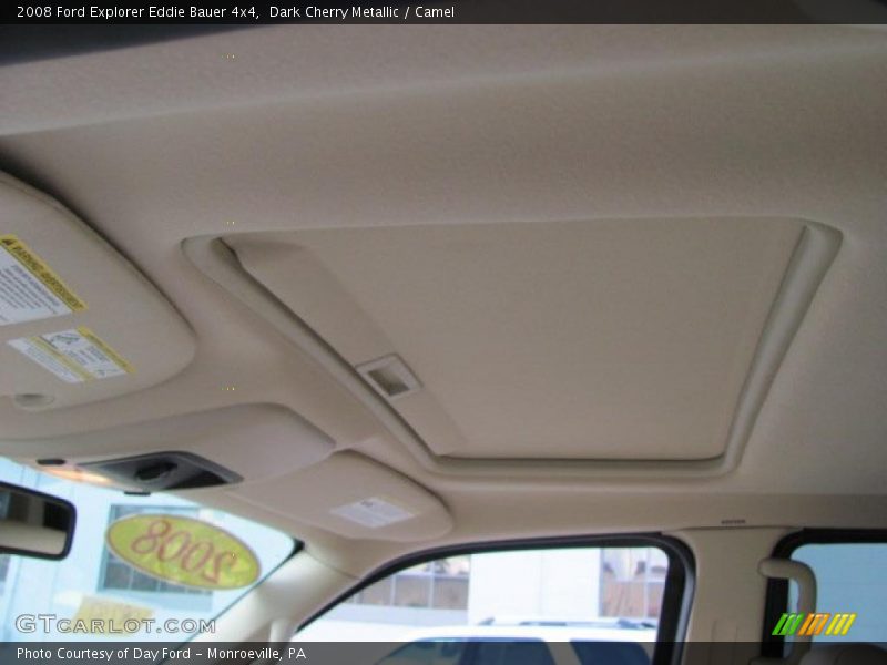 Dark Cherry Metallic / Camel 2008 Ford Explorer Eddie Bauer 4x4