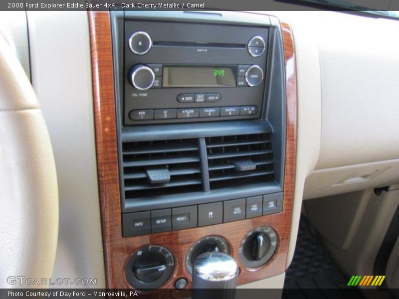 Dark Cherry Metallic / Camel 2008 Ford Explorer Eddie Bauer 4x4