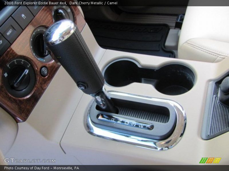 Dark Cherry Metallic / Camel 2008 Ford Explorer Eddie Bauer 4x4