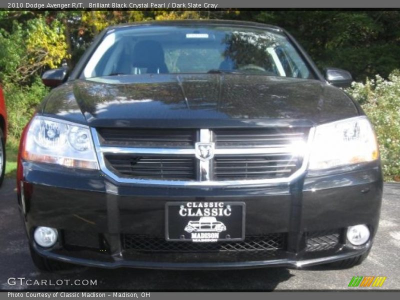 Brilliant Black Crystal Pearl / Dark Slate Gray 2010 Dodge Avenger R/T