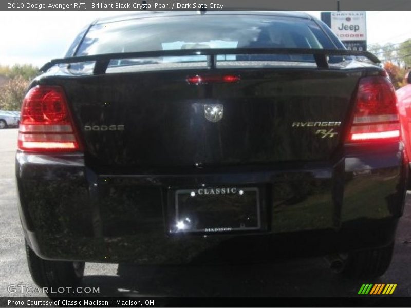 Brilliant Black Crystal Pearl / Dark Slate Gray 2010 Dodge Avenger R/T