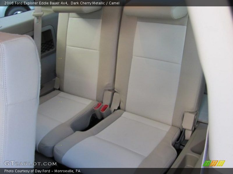 Dark Cherry Metallic / Camel 2008 Ford Explorer Eddie Bauer 4x4