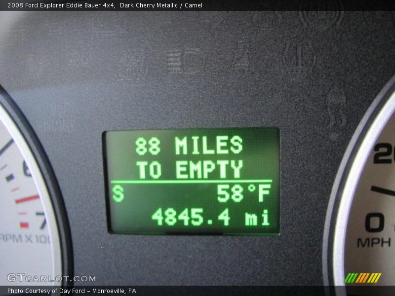Dark Cherry Metallic / Camel 2008 Ford Explorer Eddie Bauer 4x4
