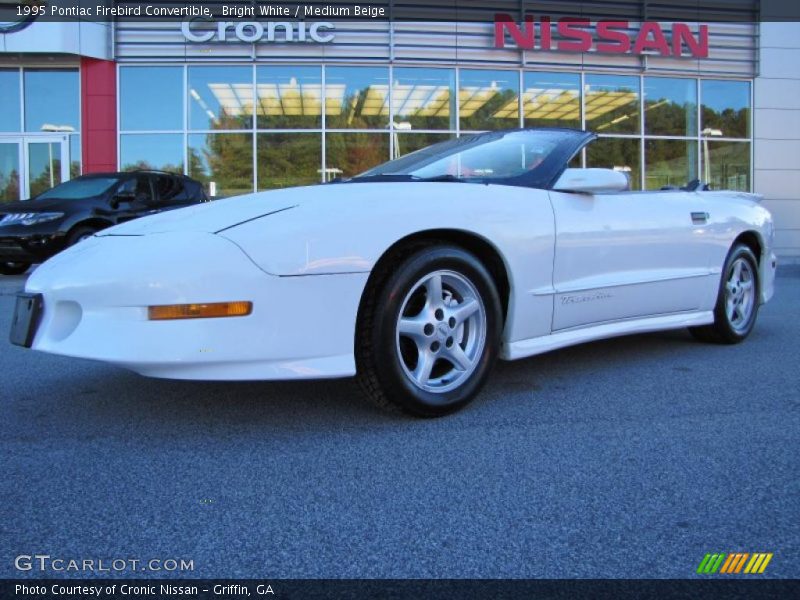 Bright White / Medium Beige 1995 Pontiac Firebird Convertible