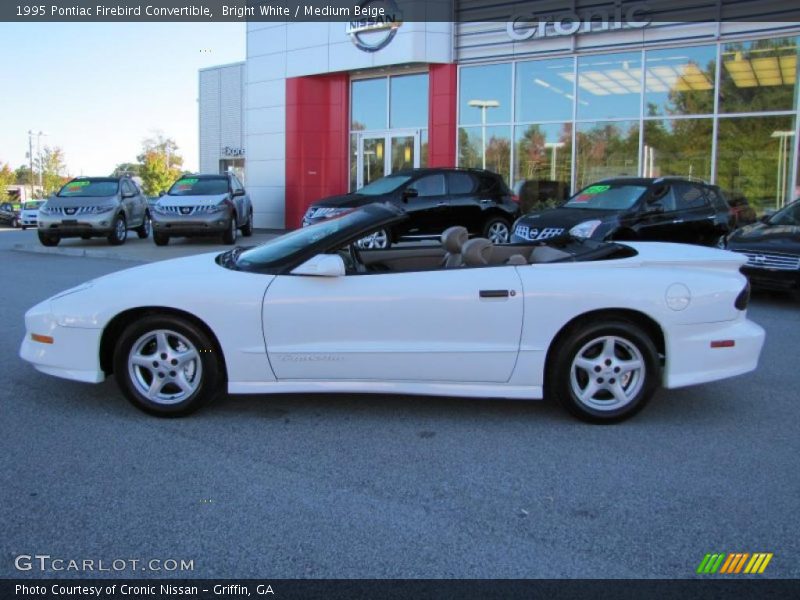 Bright White / Medium Beige 1995 Pontiac Firebird Convertible
