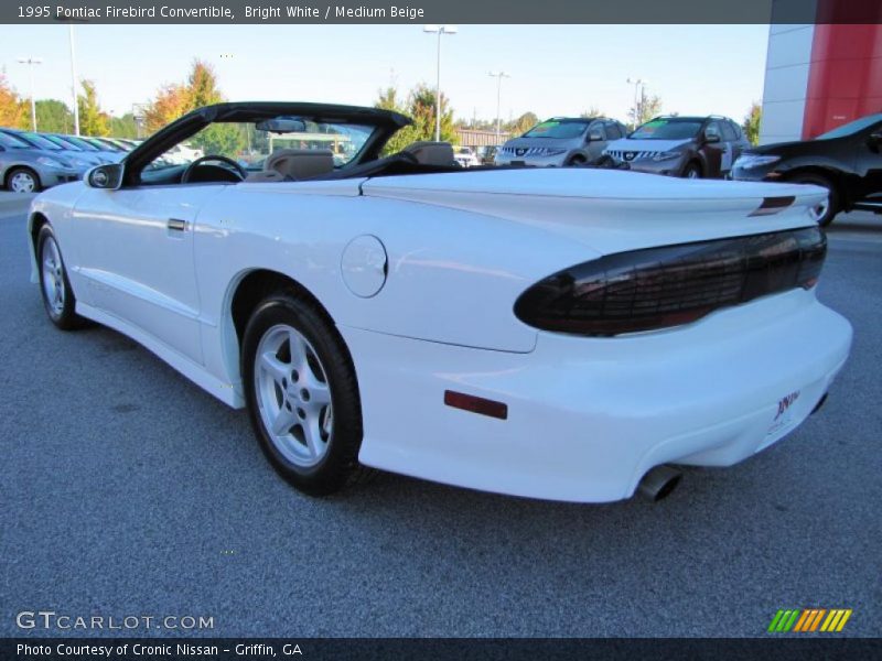 Bright White / Medium Beige 1995 Pontiac Firebird Convertible