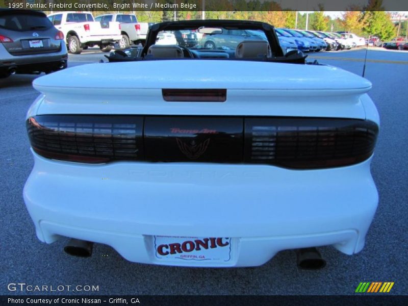 Bright White / Medium Beige 1995 Pontiac Firebird Convertible