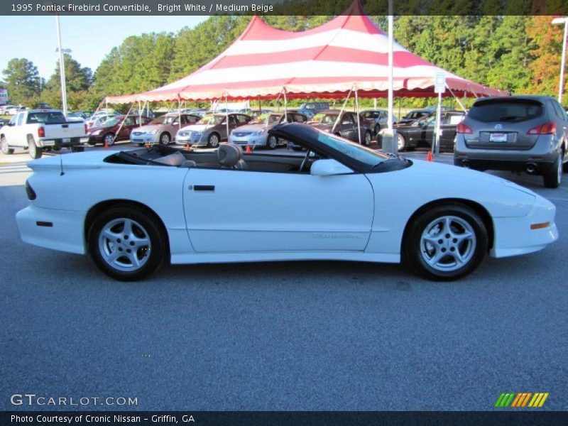 Bright White / Medium Beige 1995 Pontiac Firebird Convertible