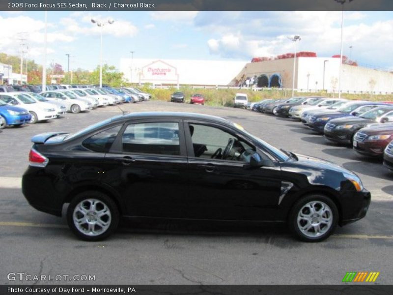 Black / Charcoal Black 2008 Ford Focus SES Sedan