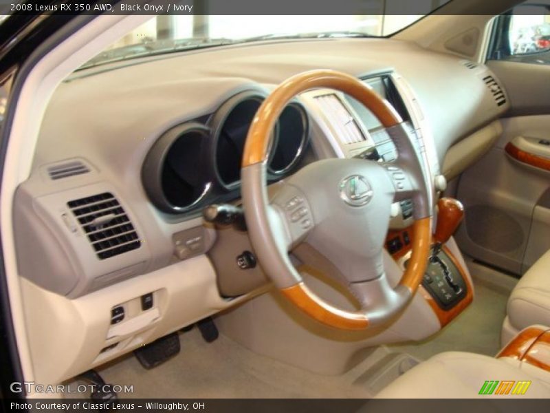 Black Onyx / Ivory 2008 Lexus RX 350 AWD
