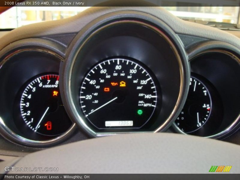 Black Onyx / Ivory 2008 Lexus RX 350 AWD