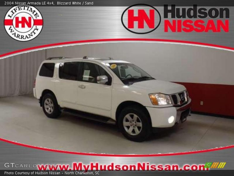 Blizzard White / Sand 2004 Nissan Armada LE 4x4