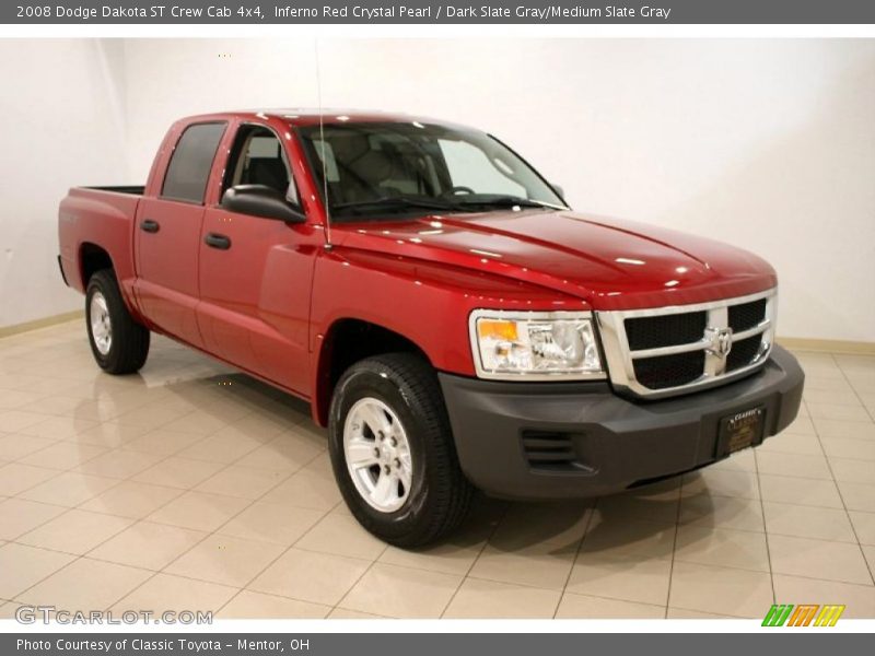 Inferno Red Crystal Pearl / Dark Slate Gray/Medium Slate Gray 2008 Dodge Dakota ST Crew Cab 4x4