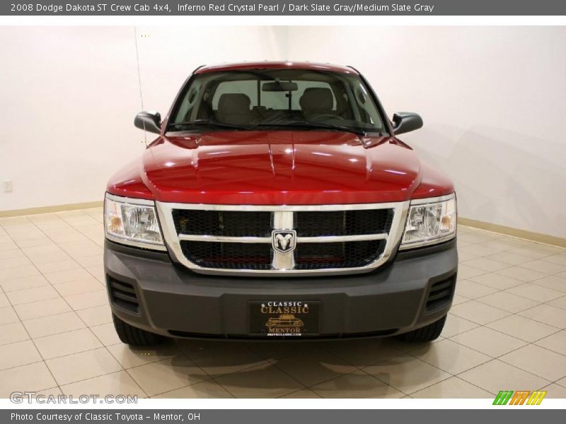 Inferno Red Crystal Pearl / Dark Slate Gray/Medium Slate Gray 2008 Dodge Dakota ST Crew Cab 4x4