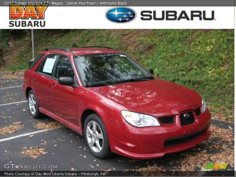 Garnet Red Pearl / Anthracite Black 2007 Subaru Impreza 2.5i Wagon