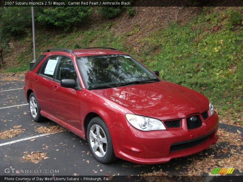 Garnet Red Pearl / Anthracite Black 2007 Subaru Impreza 2.5i Wagon