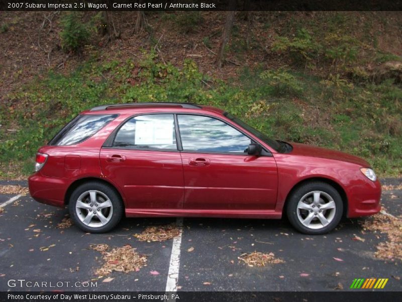 Garnet Red Pearl / Anthracite Black 2007 Subaru Impreza 2.5i Wagon
