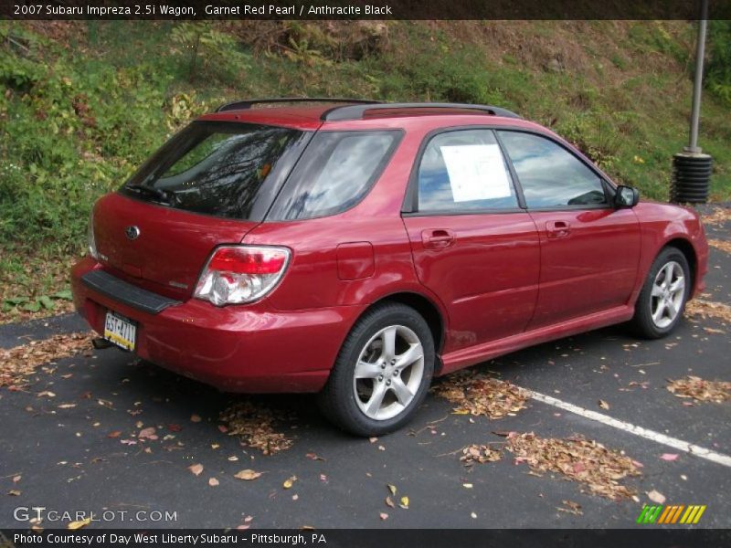 Garnet Red Pearl / Anthracite Black 2007 Subaru Impreza 2.5i Wagon