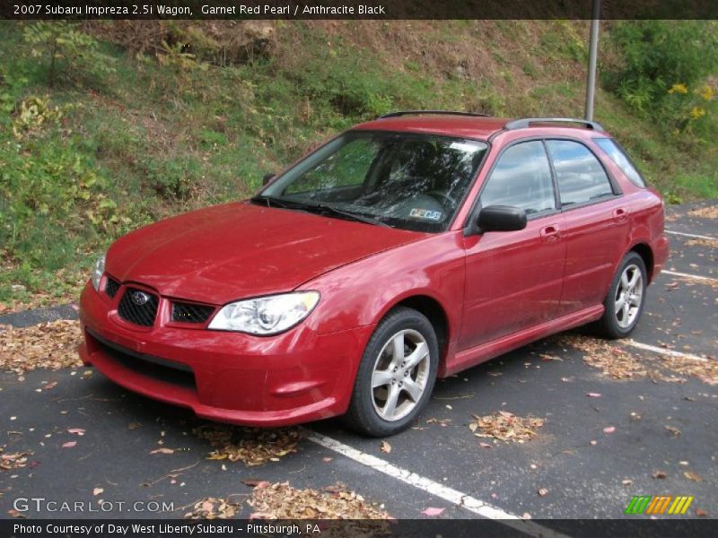 Garnet Red Pearl / Anthracite Black 2007 Subaru Impreza 2.5i Wagon