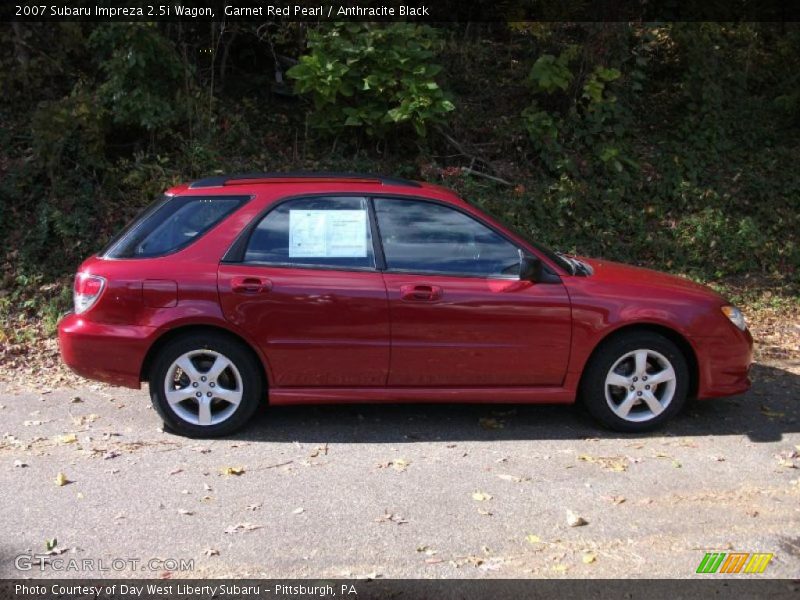 Garnet Red Pearl / Anthracite Black 2007 Subaru Impreza 2.5i Wagon