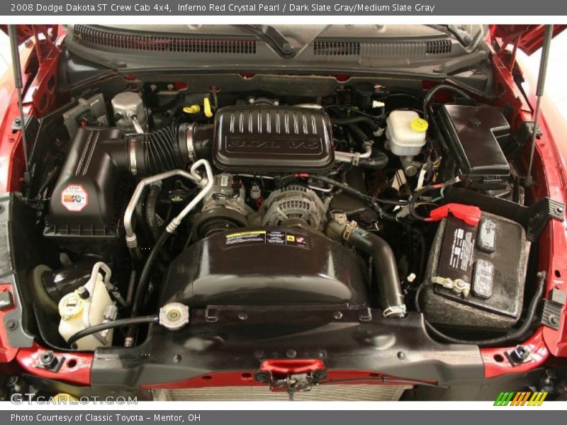 Inferno Red Crystal Pearl / Dark Slate Gray/Medium Slate Gray 2008 Dodge Dakota ST Crew Cab 4x4