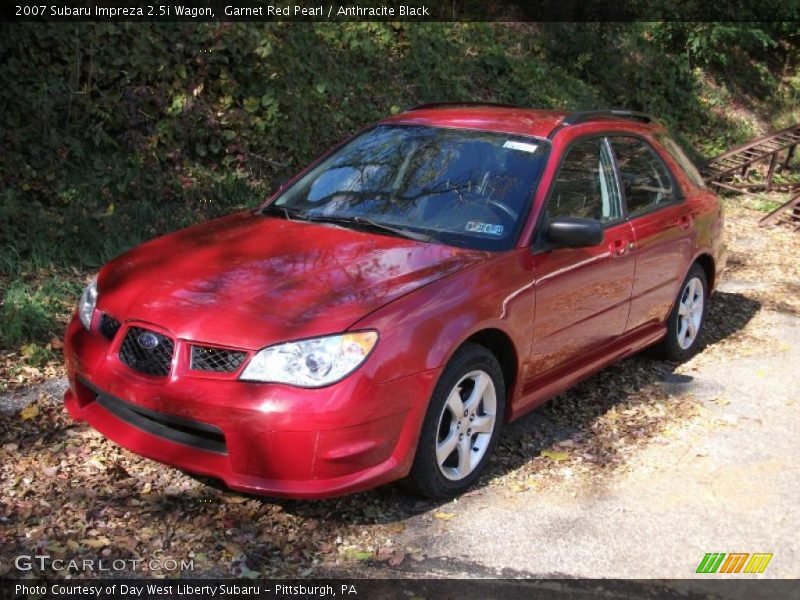 Garnet Red Pearl / Anthracite Black 2007 Subaru Impreza 2.5i Wagon