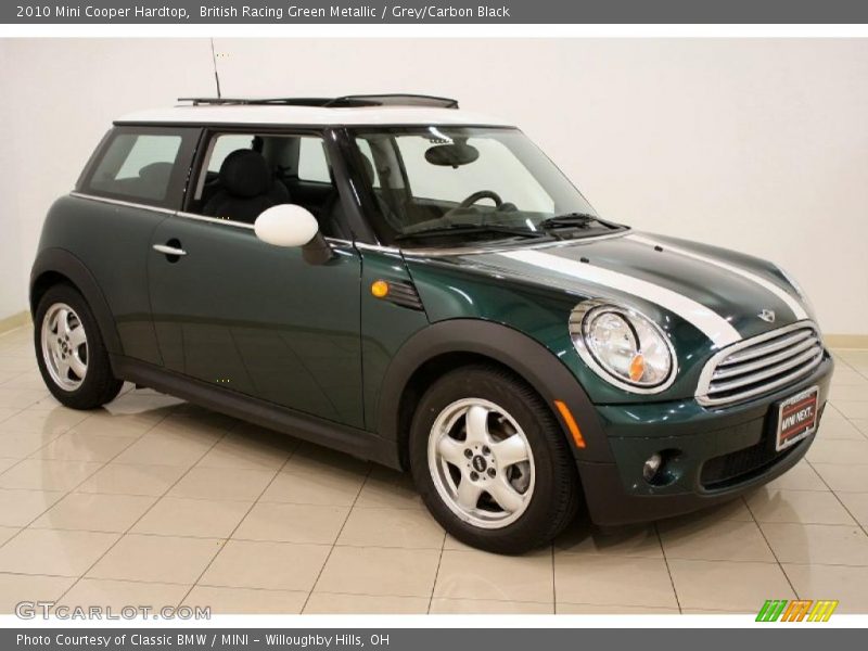 British Racing Green Metallic / Grey/Carbon Black 2010 Mini Cooper Hardtop