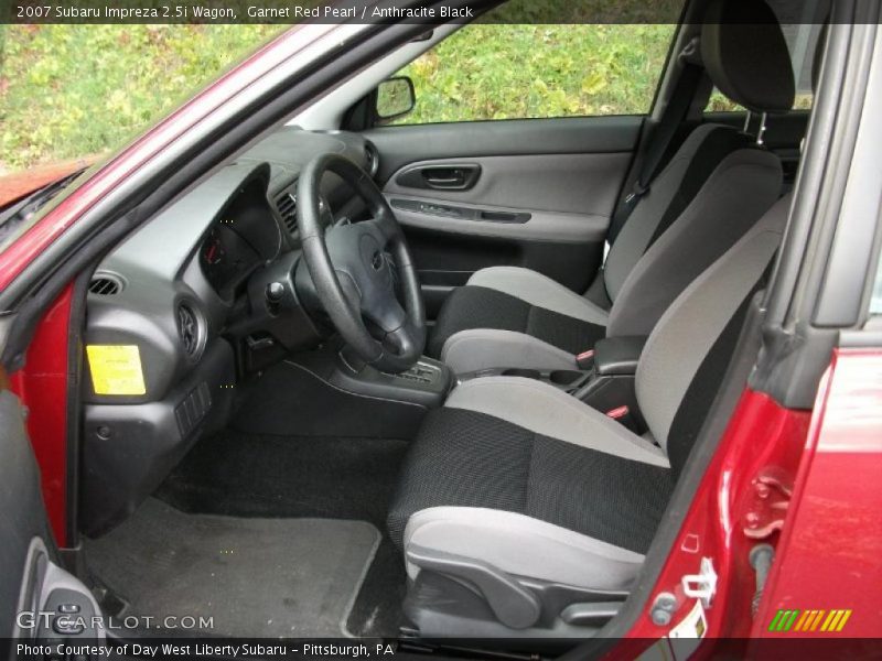 Garnet Red Pearl / Anthracite Black 2007 Subaru Impreza 2.5i Wagon