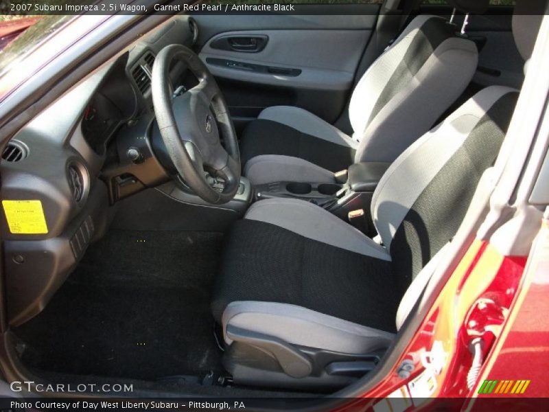 Garnet Red Pearl / Anthracite Black 2007 Subaru Impreza 2.5i Wagon