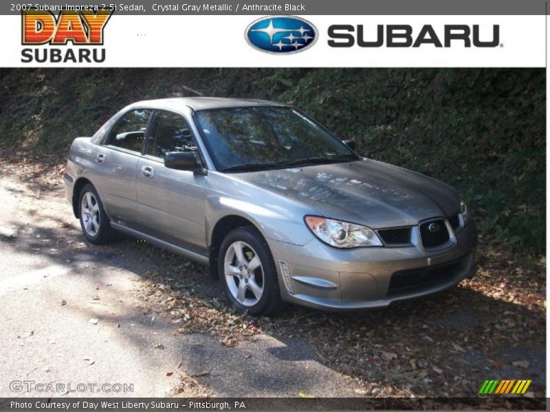 Crystal Gray Metallic / Anthracite Black 2007 Subaru Impreza 2.5i Sedan