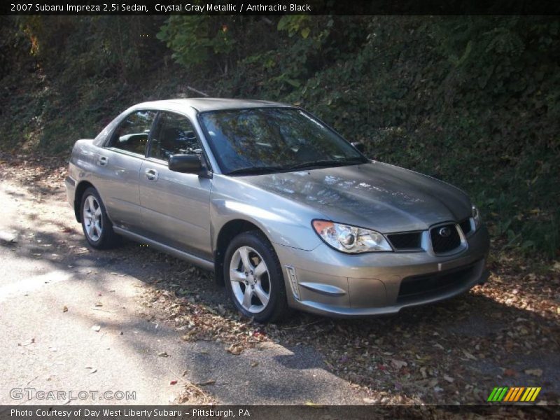 Crystal Gray Metallic / Anthracite Black 2007 Subaru Impreza 2.5i Sedan