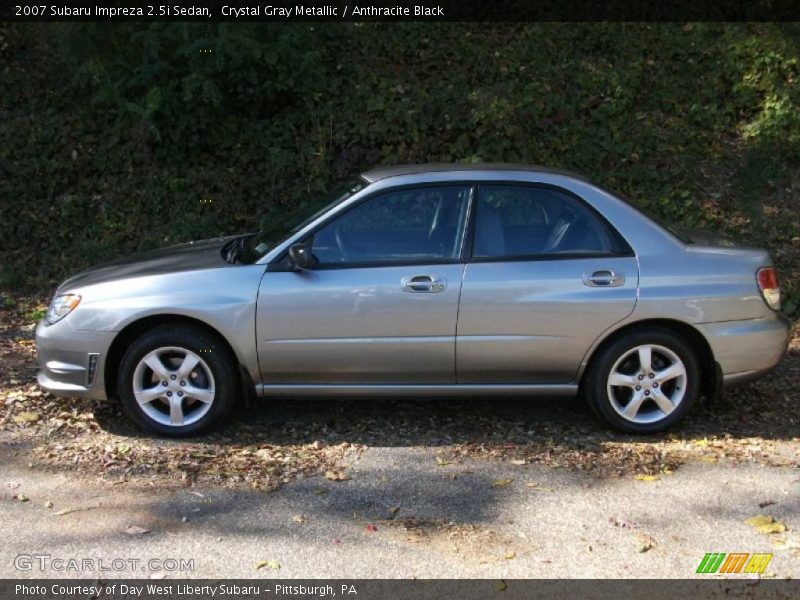 Crystal Gray Metallic / Anthracite Black 2007 Subaru Impreza 2.5i Sedan