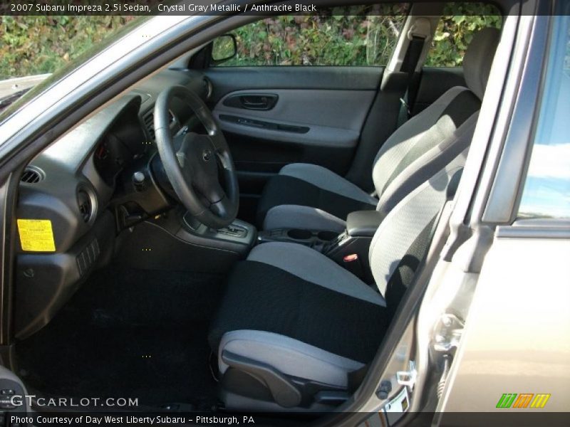 Crystal Gray Metallic / Anthracite Black 2007 Subaru Impreza 2.5i Sedan