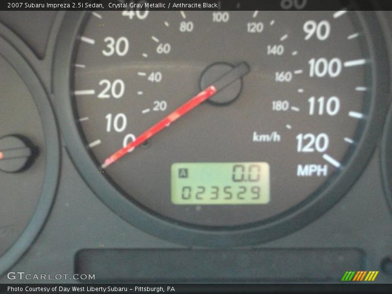 Crystal Gray Metallic / Anthracite Black 2007 Subaru Impreza 2.5i Sedan