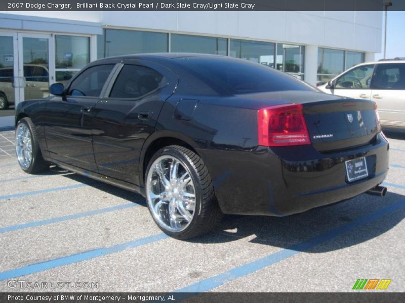 Brilliant Black Crystal Pearl / Dark Slate Gray/Light Slate Gray 2007 Dodge Charger