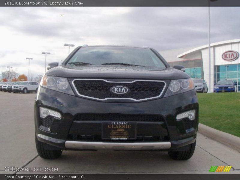 Ebony Black / Gray 2011 Kia Sorento SX V6