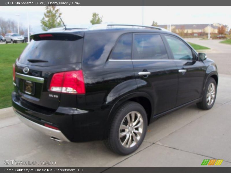 Ebony Black / Gray 2011 Kia Sorento SX V6