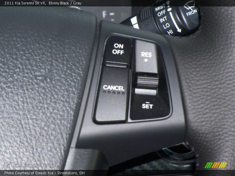Ebony Black / Gray 2011 Kia Sorento SX V6