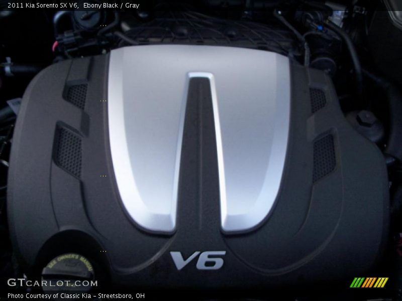 Ebony Black / Gray 2011 Kia Sorento SX V6