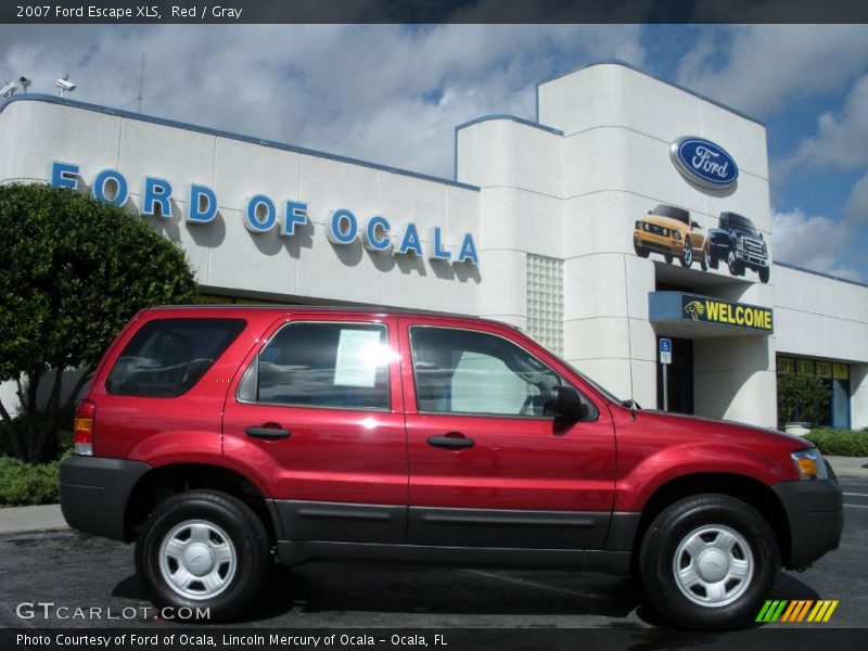 Red / Gray 2007 Ford Escape XLS