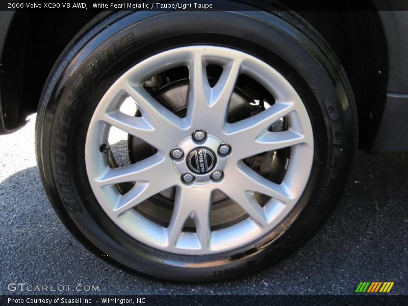 White Pearl Metallic / Taupe/Light Taupe 2006 Volvo XC90 V8 AWD