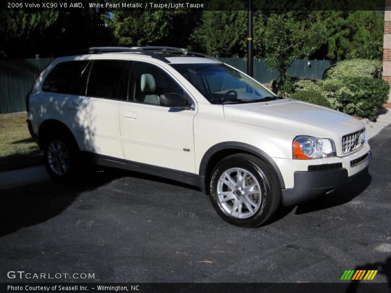 White Pearl Metallic / Taupe/Light Taupe 2006 Volvo XC90 V8 AWD