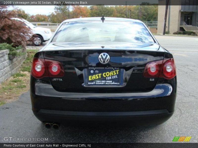 Black / Anthracite Black 2008 Volkswagen Jetta SE Sedan