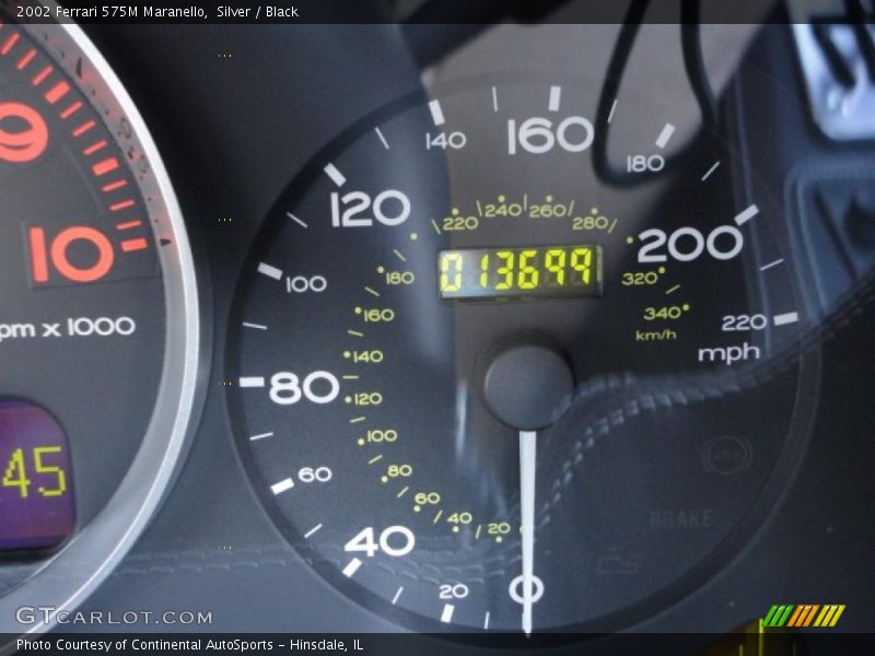 Silver / Black 2002 Ferrari 575M Maranello