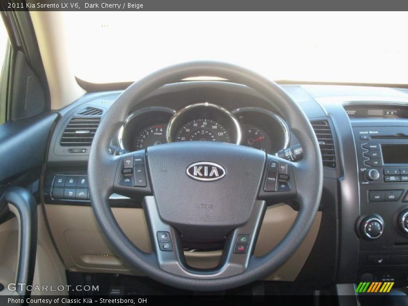 Dark Cherry / Beige 2011 Kia Sorento LX V6