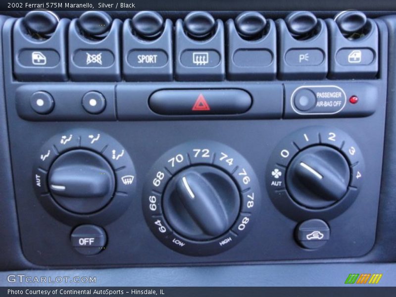 Controls of 2002 575M Maranello 