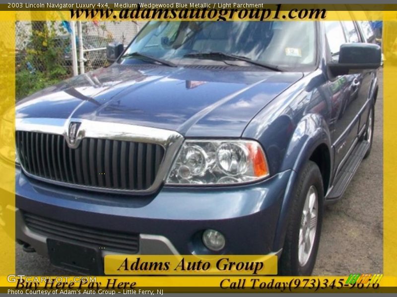 Medium Wedgewood Blue Metallic / Light Parchment 2003 Lincoln Navigator Luxury 4x4