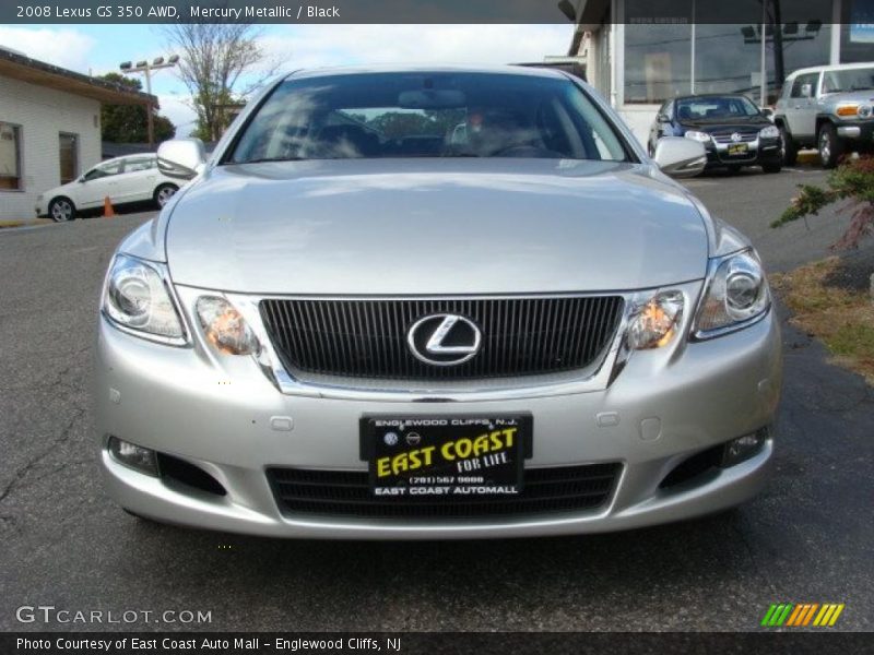 Mercury Metallic / Black 2008 Lexus GS 350 AWD