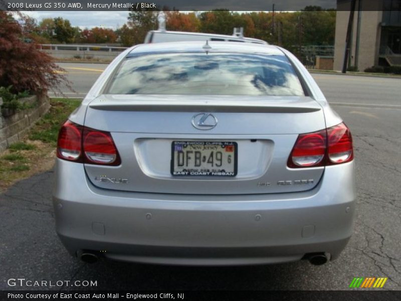 Mercury Metallic / Black 2008 Lexus GS 350 AWD
